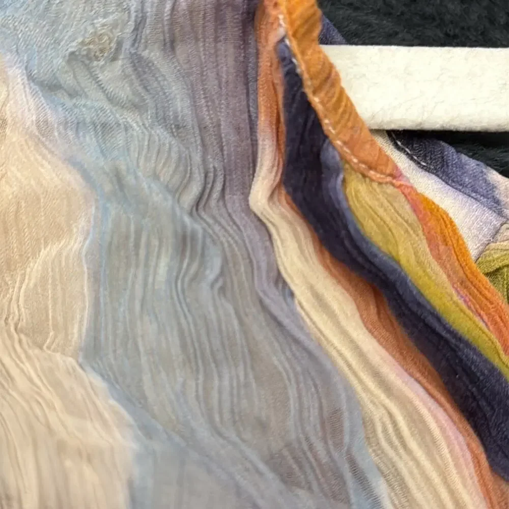 BHLDN Anthropologie Long Sleeve Chiffon Mini Dress Size Small - Picture 7 of 8